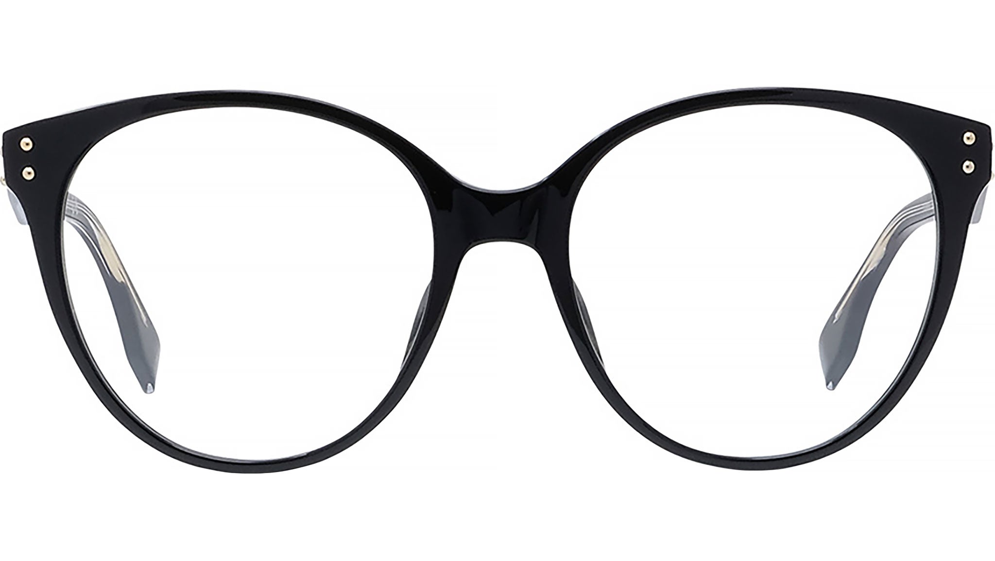 Fendi Essential Black Round Eyeglasses