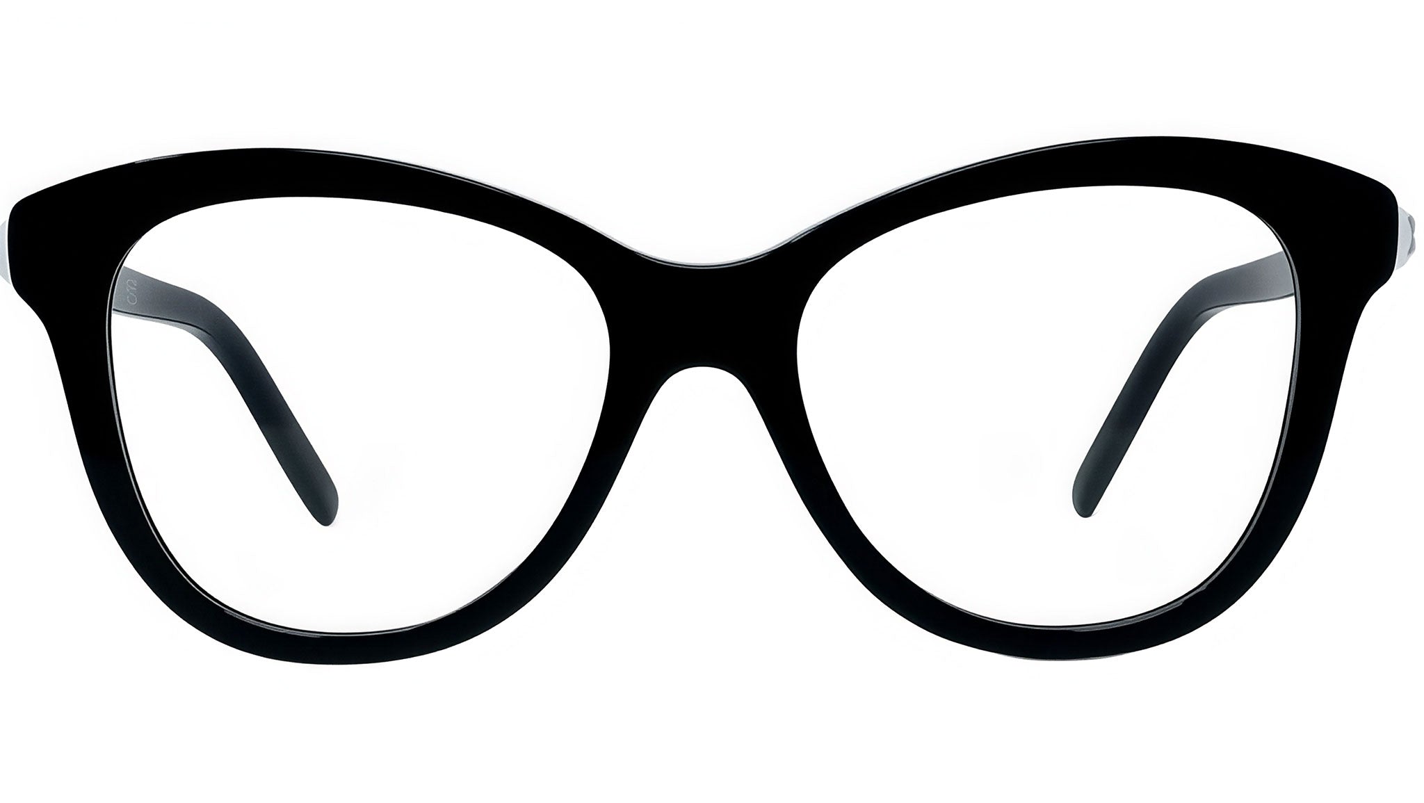 Pearl Black Cat Eye Eyeglasses