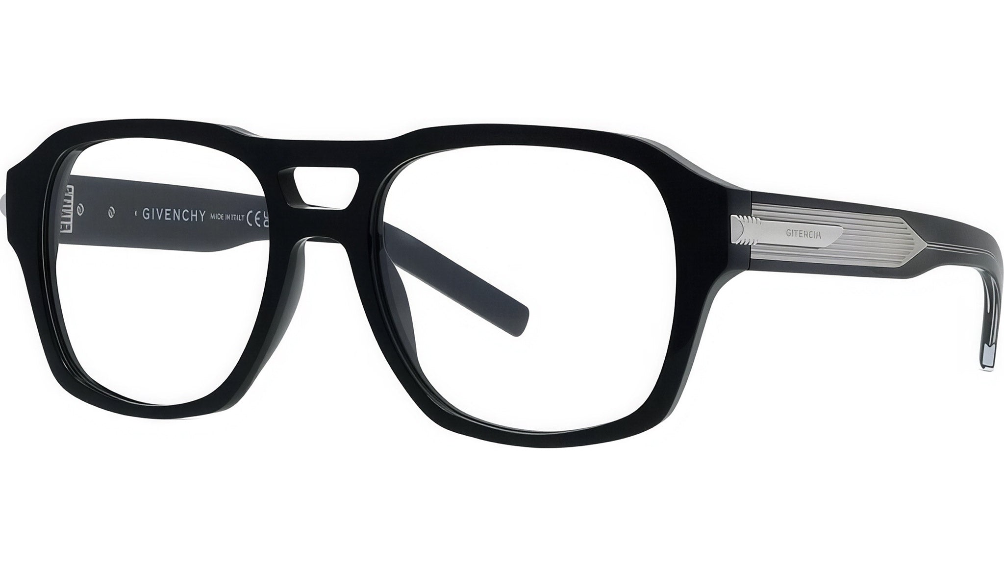GV One Black Geometric Eyeglasses