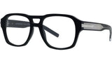 GV One Black Geometric Eyeglasses