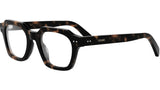 CELINE Thin 2 Dots Tortoise Square Eyeglasses