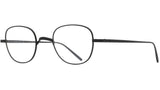 Titanium Matte Black Round Eyeglasses