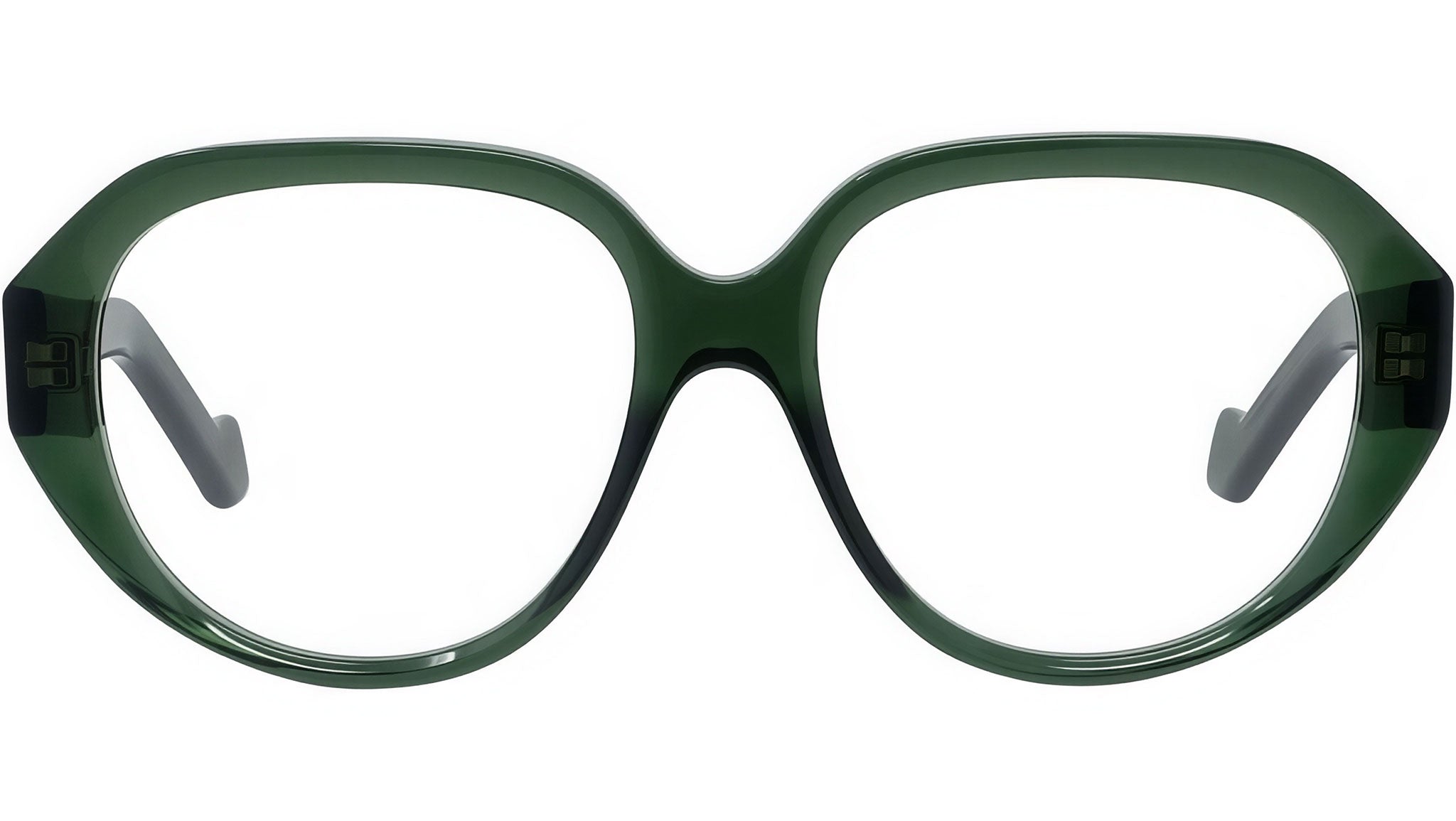 Anagram Green Geometric Eyeglasses
