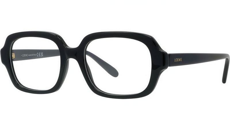 Slim Black Square Eyeglasses