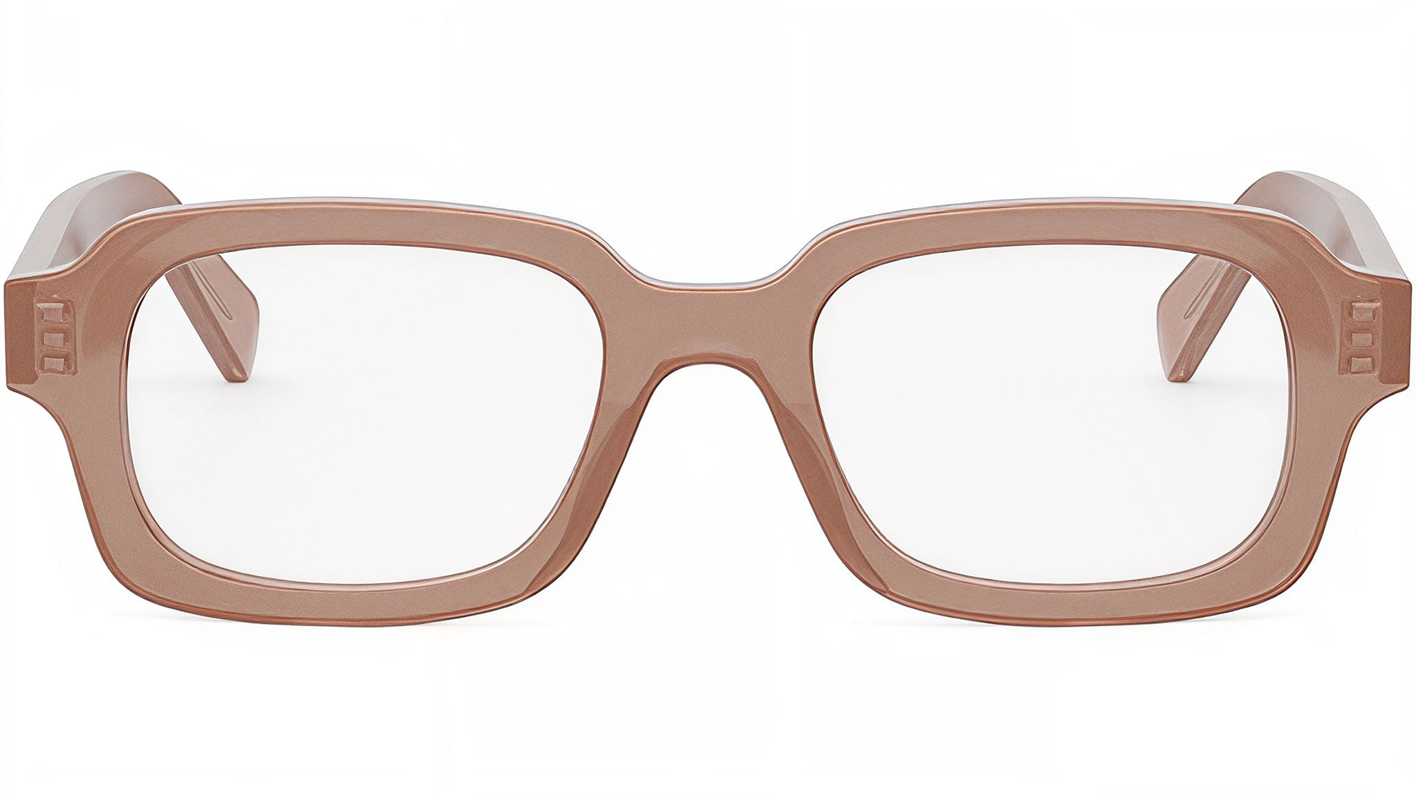 3 Dots Brown Geometric Eyeglasses
