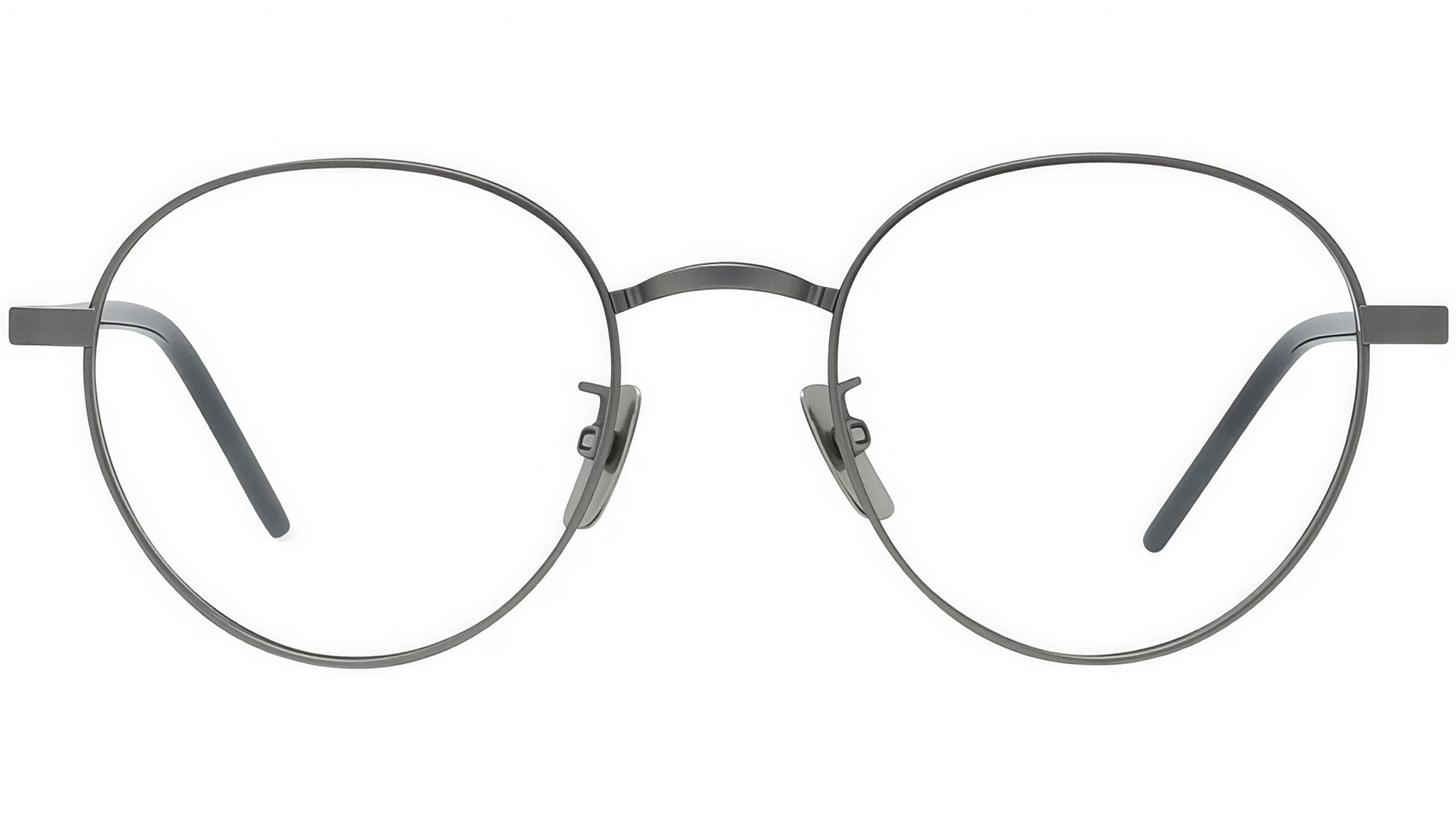Titanium Ruthenium Geometric Eyeglasses