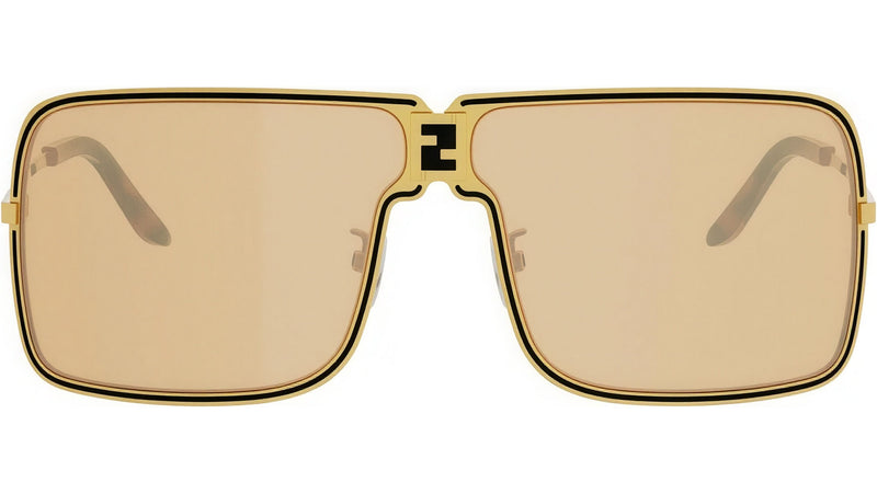 Fendiness Gold Mask Sunglasses
