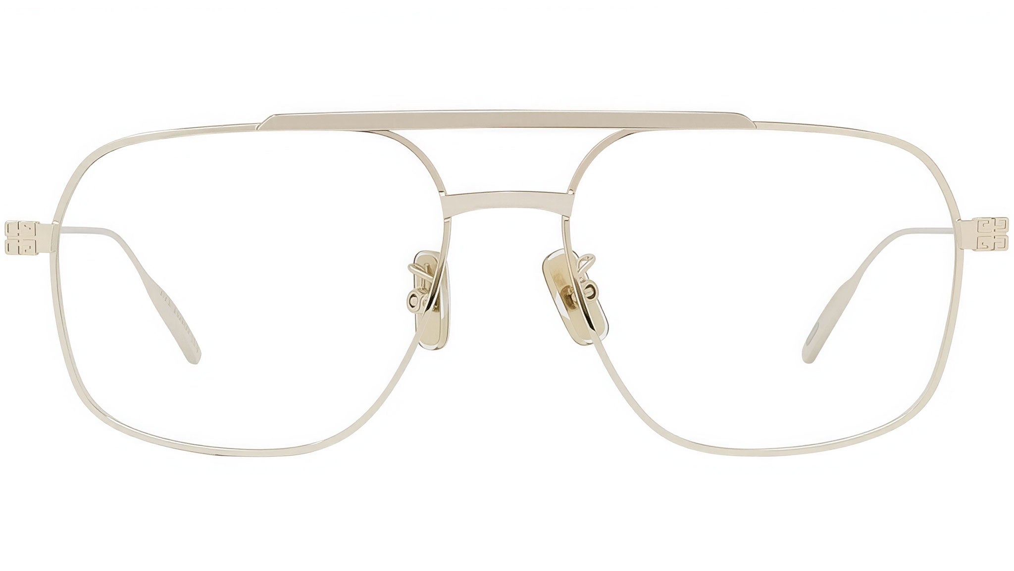 GV Speed Silver Rectangular Eyeglasses