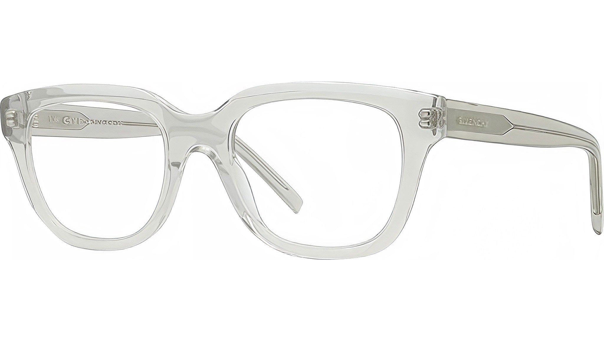 GV Day Grey Transparent Geometric Eyeglasses