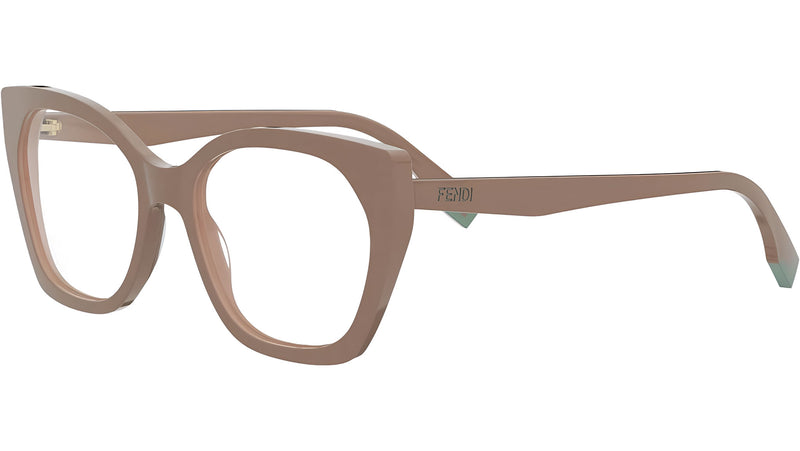 Fendi Way Brown Geometric Eyeglasses