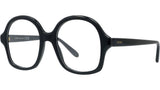 Slim Black Geometric Eyeglasses