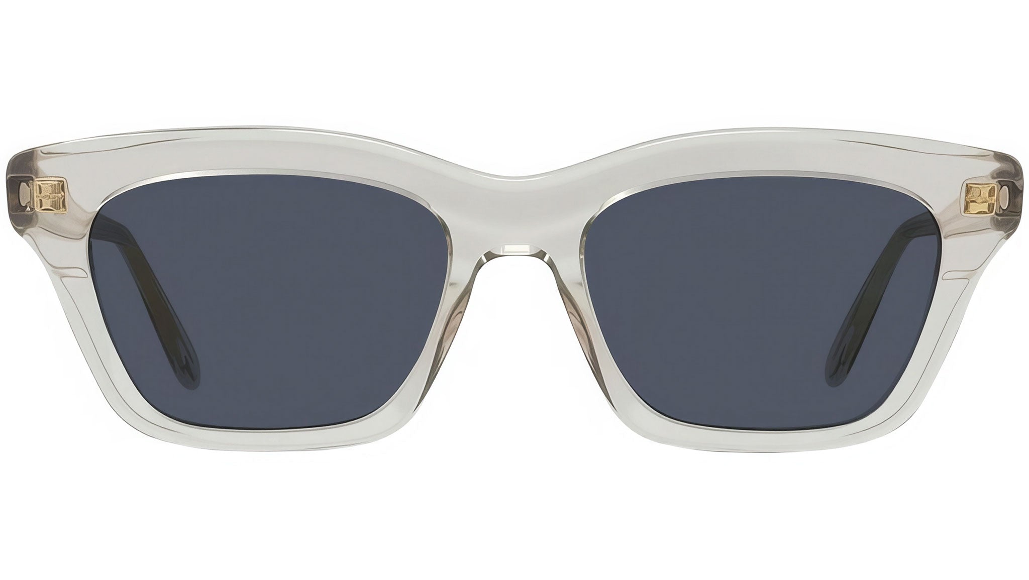 Slim Brown Geometric Sunglasses