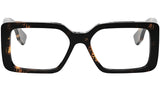 Baguette Red Rectangular Eyeglasses