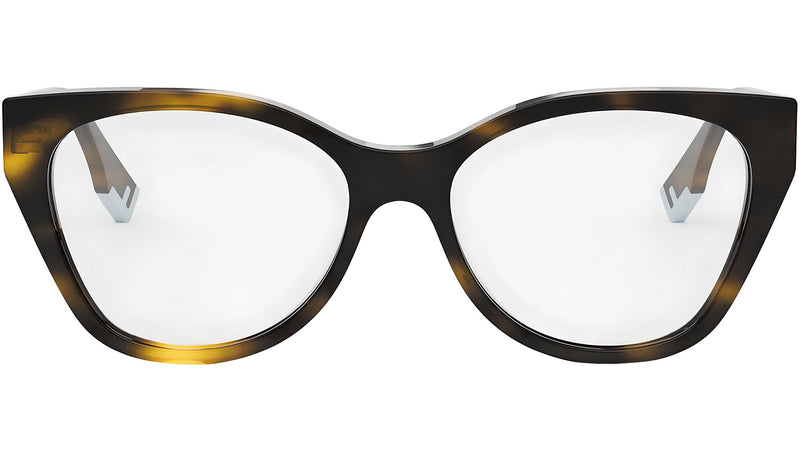 Fendi Way Havana Pantos Eyeglasses