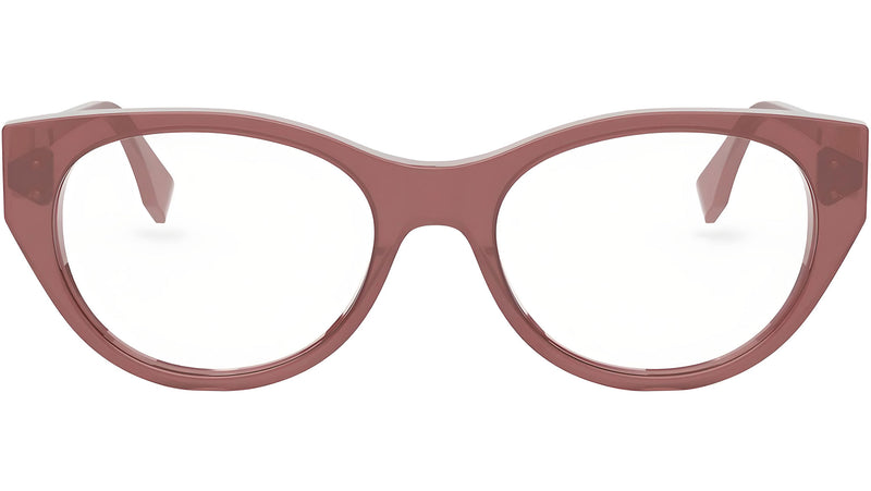 FF Diamonds Red Oval Eyeglasses