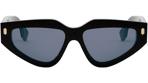 Fendi Roma Black Geometric Sunglasses