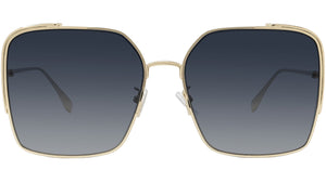 O'Lock Gold Square Sunglasses