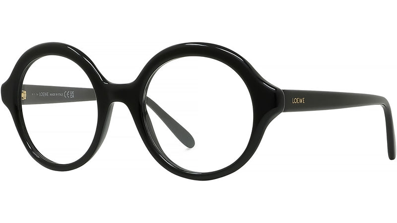 Slim Black Round Eyeglasses