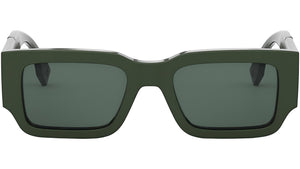 Fendi Diagonal Green Square Sunglasses