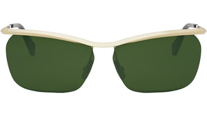 Metal Yellow Geometric Sunglasses