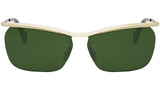 Metal Yellow Geometric Sunglasses