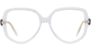 Slim Crystal Geometric Eyeglasses