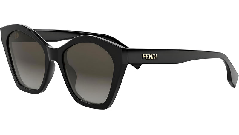Lettering Black Geometric Sunglasses