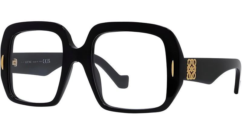 Anagram Black Geometric Eyeglasses
