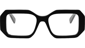 Triomphe Black Geometric Eyeglasses