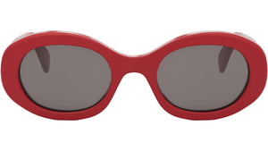 Triomphe Red Oval Sunglasses