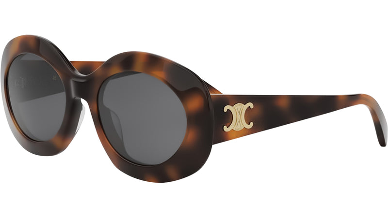 Triomphe Tortoise Round Sunglasses
