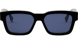 O'Lock Black Rectangular Sunglasses