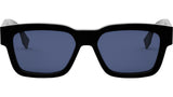 O'Lock Black Rectangular Sunglasses
