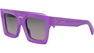 3 Dots Purple Geometric Sunglasses