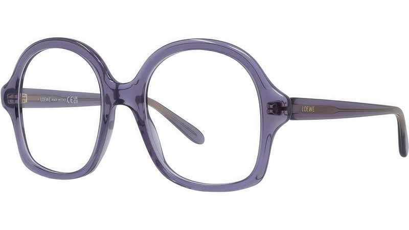Slim Purple Geometric Eyeglasses