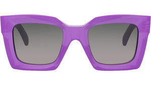 3 Dots Purple Geometric Sunglasses