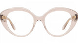 Curvy Brown Cat Eye Eyeglasses