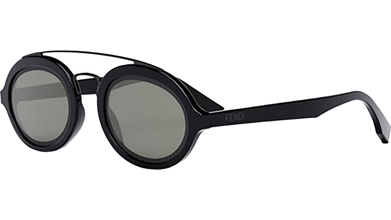 FF Around Black Oval Sunglasses