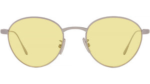 Slim Black Round Sunglasses