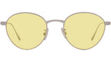 Slim Black Round Sunglasses