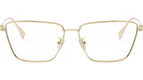 Baguette Gold Rectangular Eyeglasses