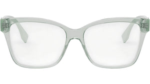 FF Diamonds Green Square Eyeglasses