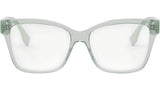 FF Diamonds Green Square Eyeglasses