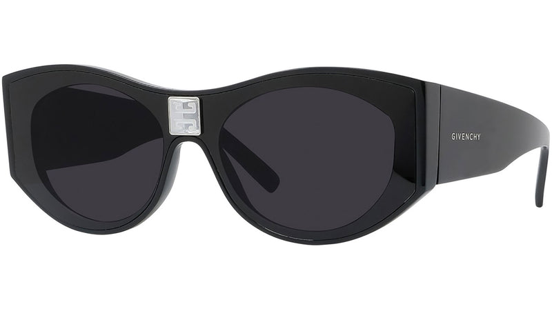 4Gem Black Oval Sunglasses