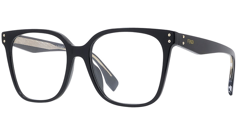 Fendi Essential Black Square Eyeglasses