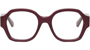 Triomphe Milky Bordeaux Geometric Eyeglasses