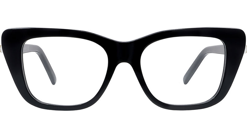 Pearl Black Rectangular Eyeglasses