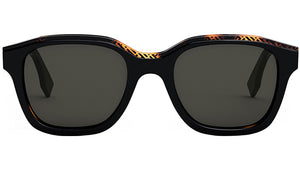 Fendi Bilayer Black Square Sunglasses