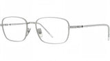Titanium Matte Silver Rectangular Eyeglasses
