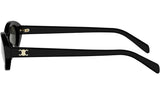 Triomphe Mini Black Oval Sunglasses